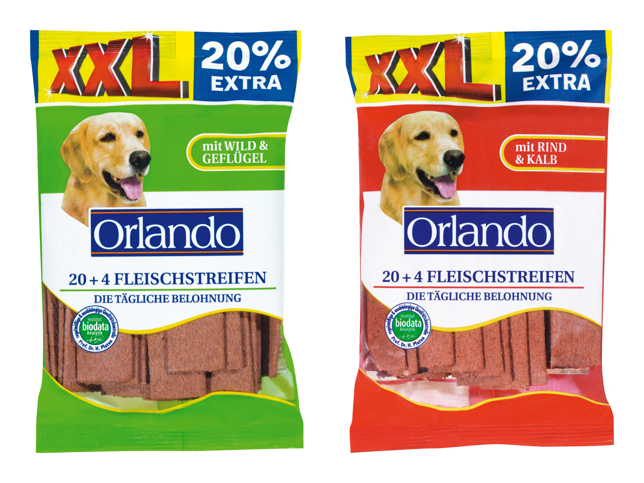 Striscette di carne per cane XXL
