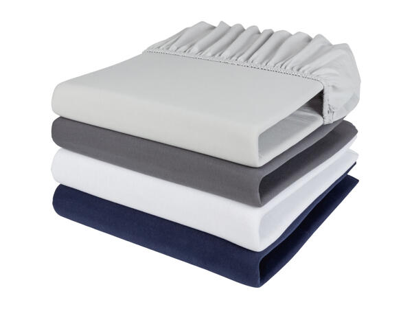 Livarno Home Jersey Single Fitted Sheet