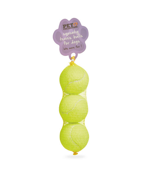 Pet Collection Dog Tennis Balls 3-Pk