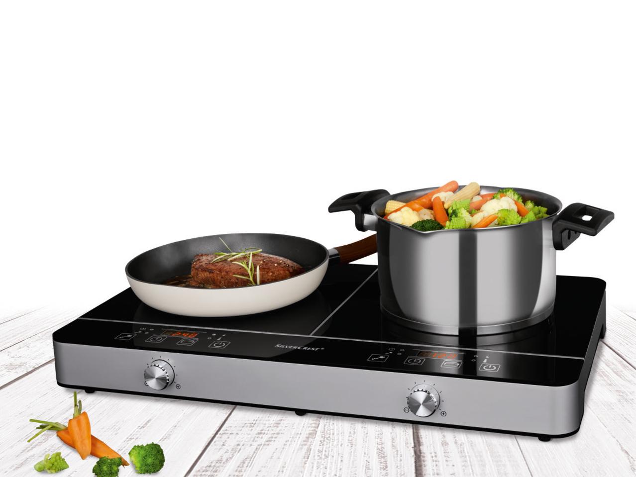 SILVERCREST KITCHEN TOOLS 2800W Double Induction Hob
