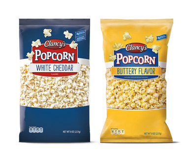 Clancy's White Cheddar or Buttery Popcorn