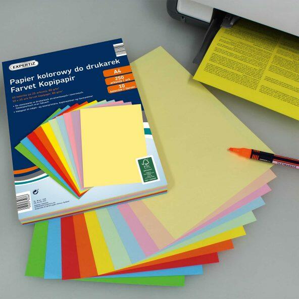 EXPERTIZ 				Kolorowy papier A4 do drukarki