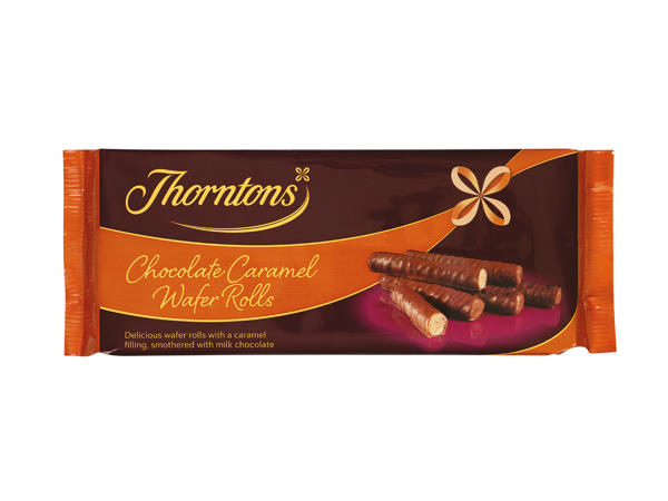 Thorntons Chocolate Caramel Wafer Rolls