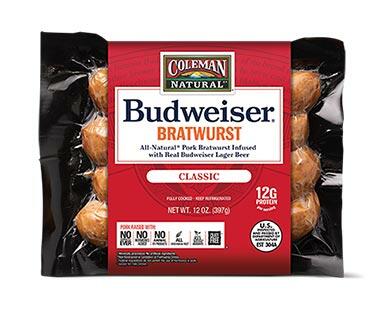 Budweiser Bratwurst- Classic / Beer & Cheese