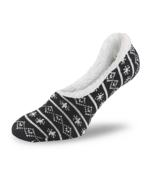 Black Slipper Socks