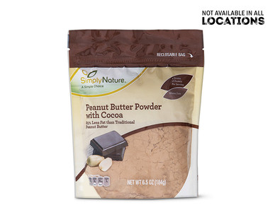 Simply Nature Original or Chocolate Peanut Butter Powder