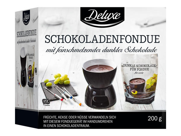 DELUXE Schokoladenfondue-Set