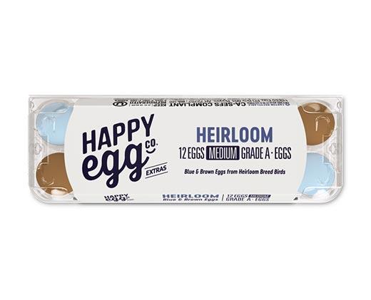 Happy Egg Co. 
 Blue & Brown Grade A Medium Heirloom Eggs