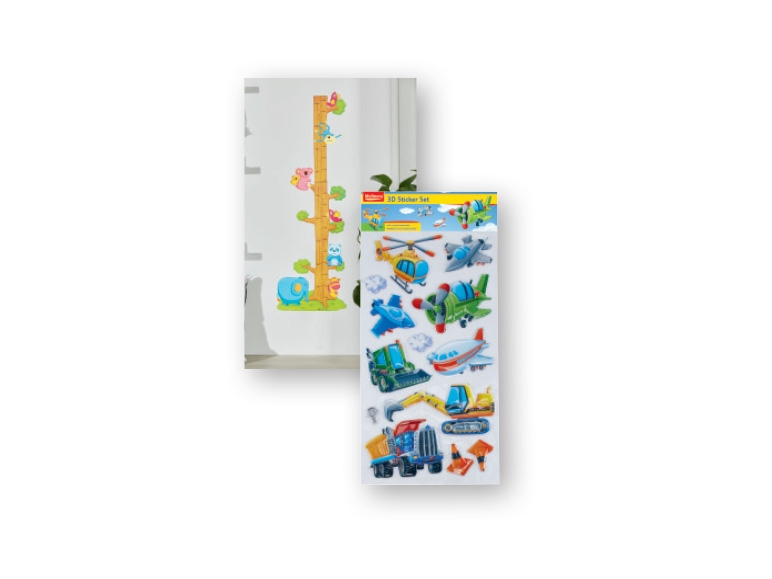 MELINERA(R) 3D Sticker Set / Kids' Height Chart