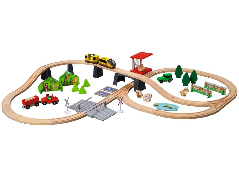 Gioco ferrovia o autostrada in legno