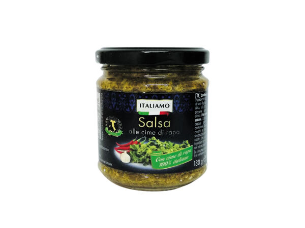 Sauce with 100% Italian Turnip Tops or Sausage and Friarielli