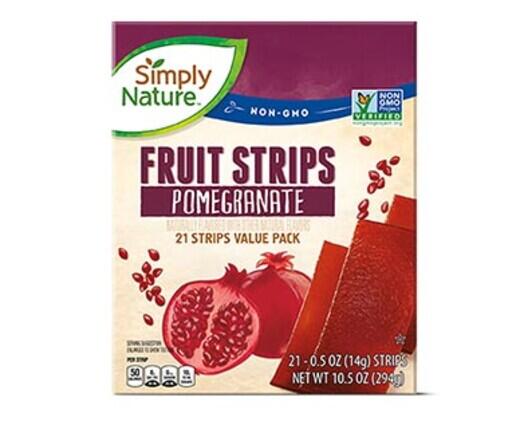 Simply Nature 
 Pomegranate or Blueberry Acai Fruit Strips