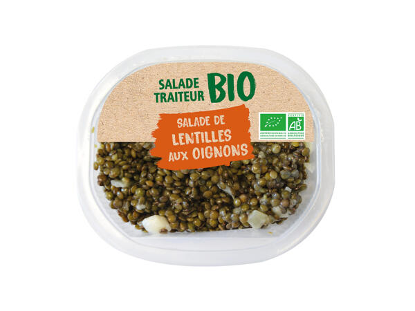 Salade de lentilles aux oignons bio