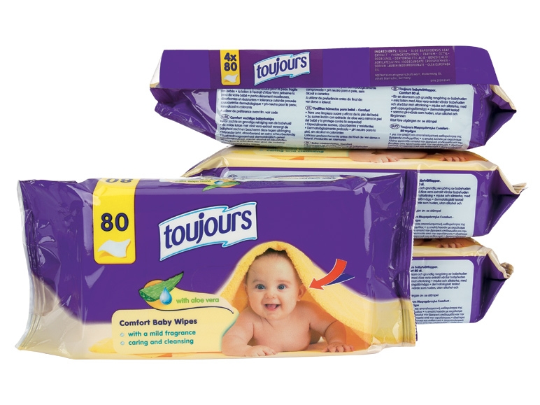 Lingettes pour bébé avec lotion