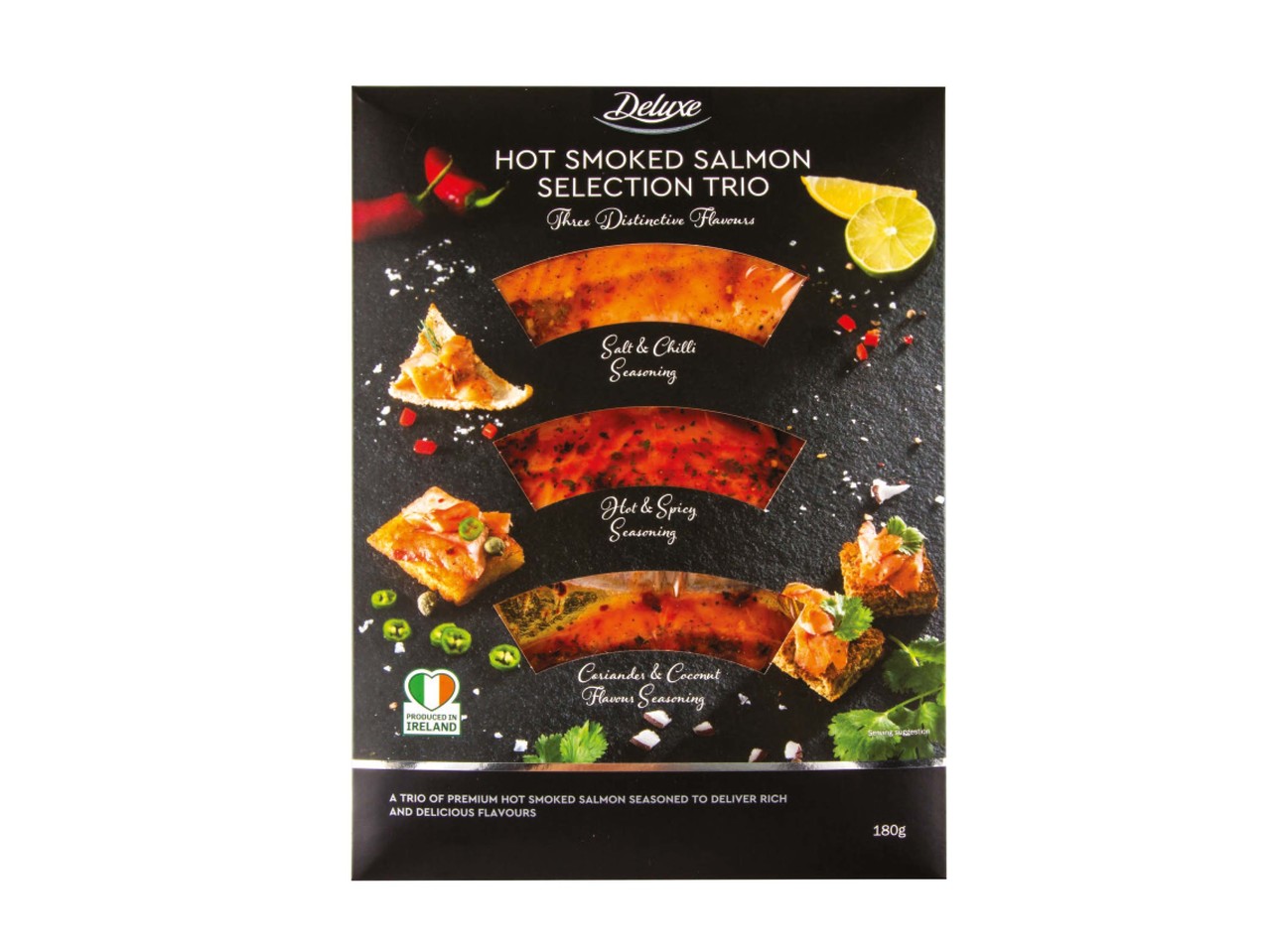 BBQ Trio of Flavoured Smoked Salmon