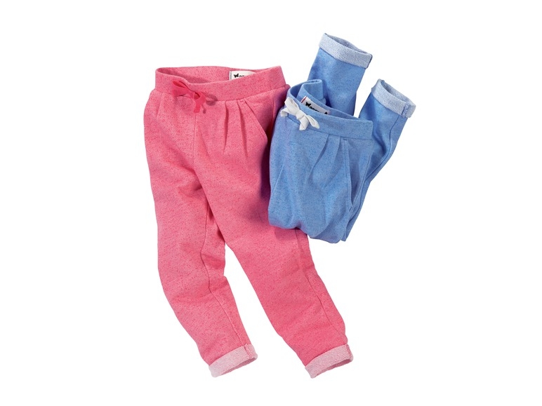 Pantaloni sport, fete 1-6 ani, 2 modele