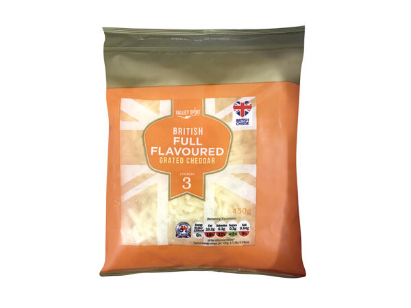 British Grated Cheddar full flavoured