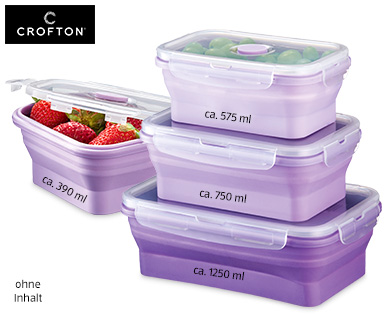 CROFTON(R) Silikon-Lunchbox, 4er-Set