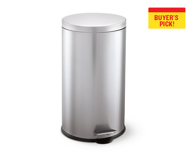 Easy Home 10.5-Gallon Stainless Steel Trash Can