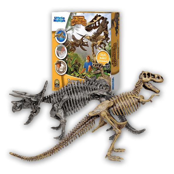 T. Rex VS Triceratops - Kit de Escavação de Batalha