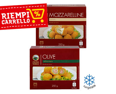 CUCINA NOBILE Olive all'ascolana/mozzarelline panate