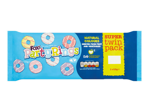 Fox's Party Rings Twinpack
