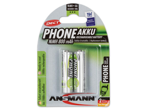 Ansmann(R) Batterie-/Akku-Sortiment