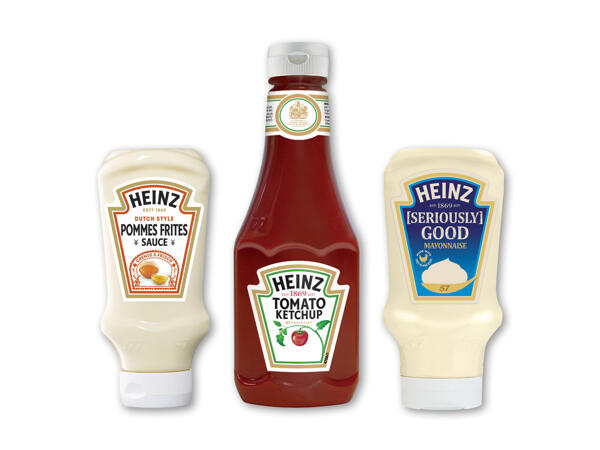 Heinz mayonnaise, pommes frites sauce eller ketchup