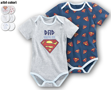 Body per bebè SUPERMAN™/SNOOPY & HIS SISTER BELLE™/SUPERGIRL™/PEANUTS(R)