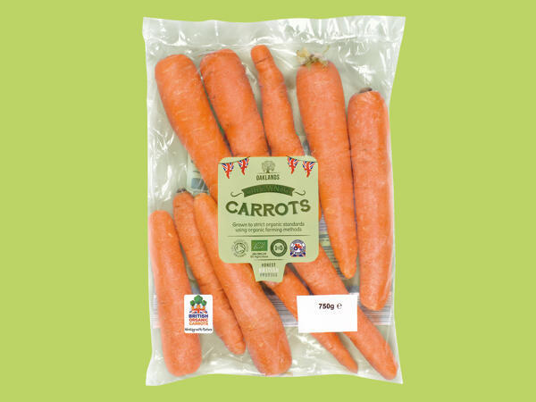 Oaklands Organic British Carrots