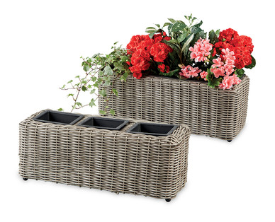 Rattan Effect Plant Containers†