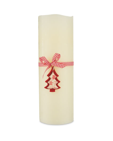 30cm LED Candle with Ribbon