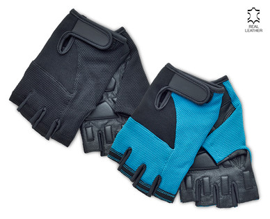 Fitness Gloves with Leather Palm