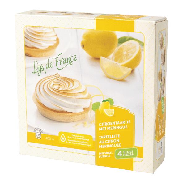 LYS DE FRANCE(R) 				Tartelettes au citron meringuées, 4 pcs