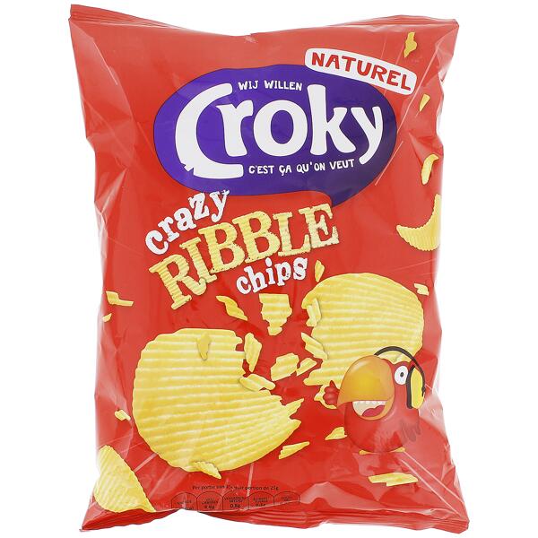 Croky Geriffelte Chips Natur