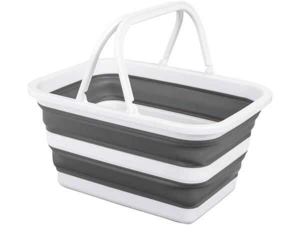 Collapsible Bucket, Basket or Chopping Board with Collapsible Strainer