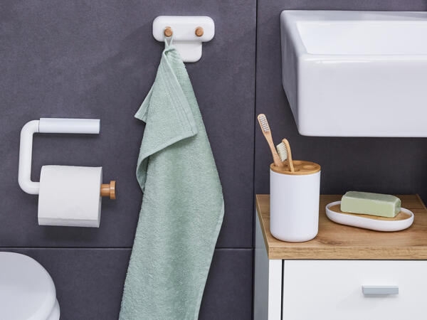 Toothbrush Holder, Soap Dish, Toilet Roll Holder or Towel Holder