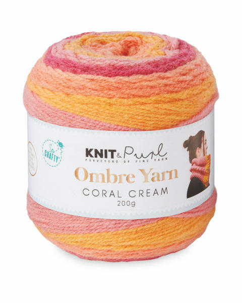 Coral Cream Ombre Yarn