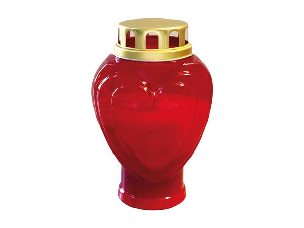 Heart-shaped Grave Candle