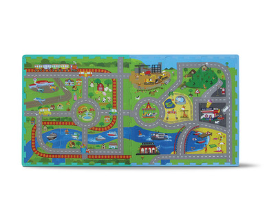 Verdes Around Town Playmat With 4 Cars