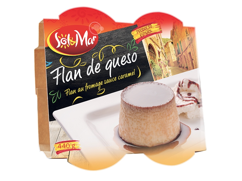 4 flans au fromage
