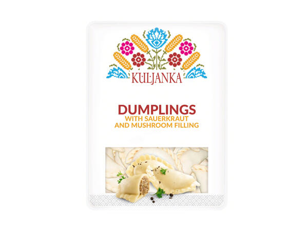 Kuljanka Dumplings With Sauerkraut and Mushroom Filling