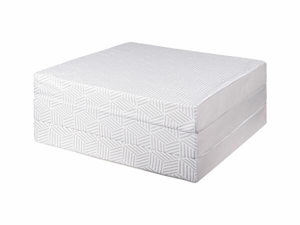 Colchón plegable 190 x 65 x 8,5 cm blanco