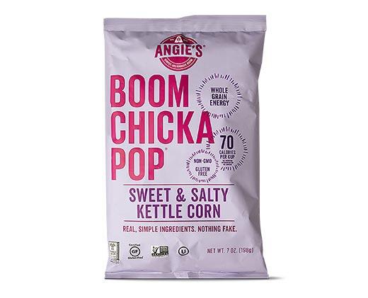 Angie's BOOMCHICKAPOP 
 Sea Salt Popcorn or Sweet & Salty Kettle Corn