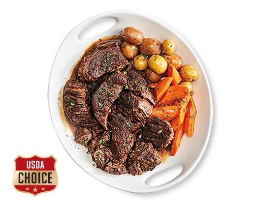 Butcher Van Gourmet 
 Fresh USDA Choice Seasoned Chuck Roast