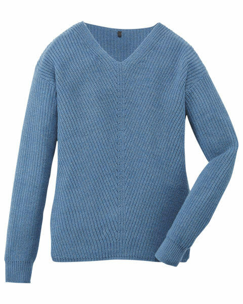 Avenue Ladies' Blue Knitted Jumper