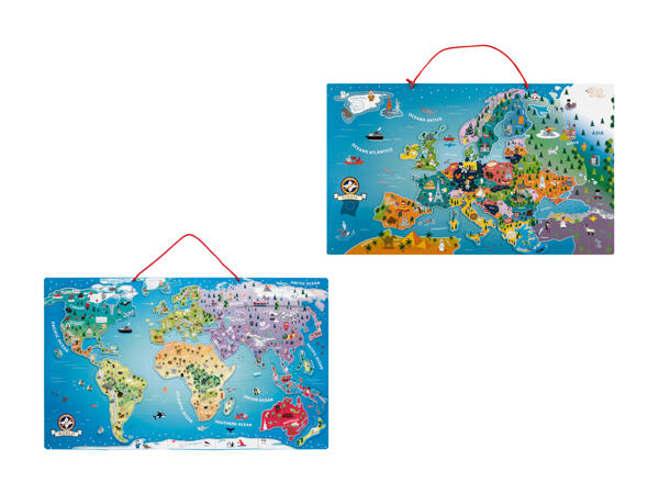Magnetische Weltkarte/​Europakarte