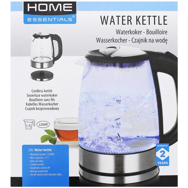 Home Essentials glazen waterkoker