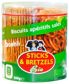 Sticks et bretzels Bio
