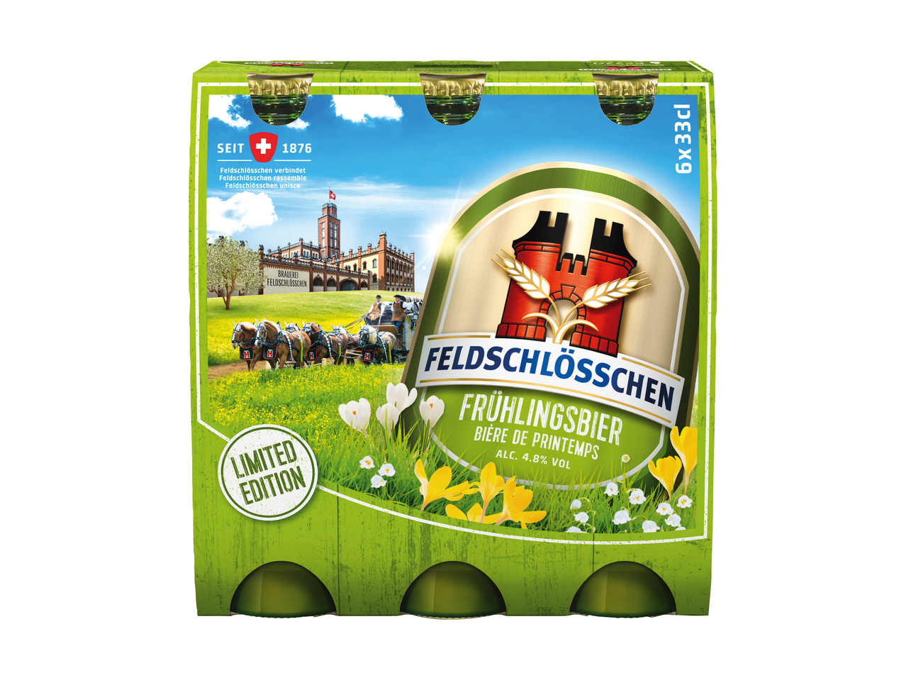 Feldschlösschen bière de printemps 4,8% vol.